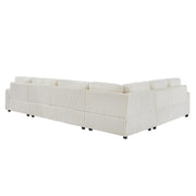 Oversized Sectional Sofa U - Shaped Sofa Couch Modern Sofa Upholstered In Soft With A Chaise Lounge For Living Room