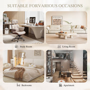 Modern style two-seater sofa with ultra-comfortable armrests, armrest pillows, and storage pockets, deep-seated two-seater sofa, comfortable modern sofa for bedroom, small spaces, apartments, and offi