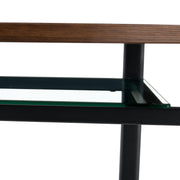 Table and chair set.42 inch modern minimalist brown wood grain round dining table set.Paired with 4 Transparent Plastic Chairs with Black Metal Legs.Bring a comfortable home experience.