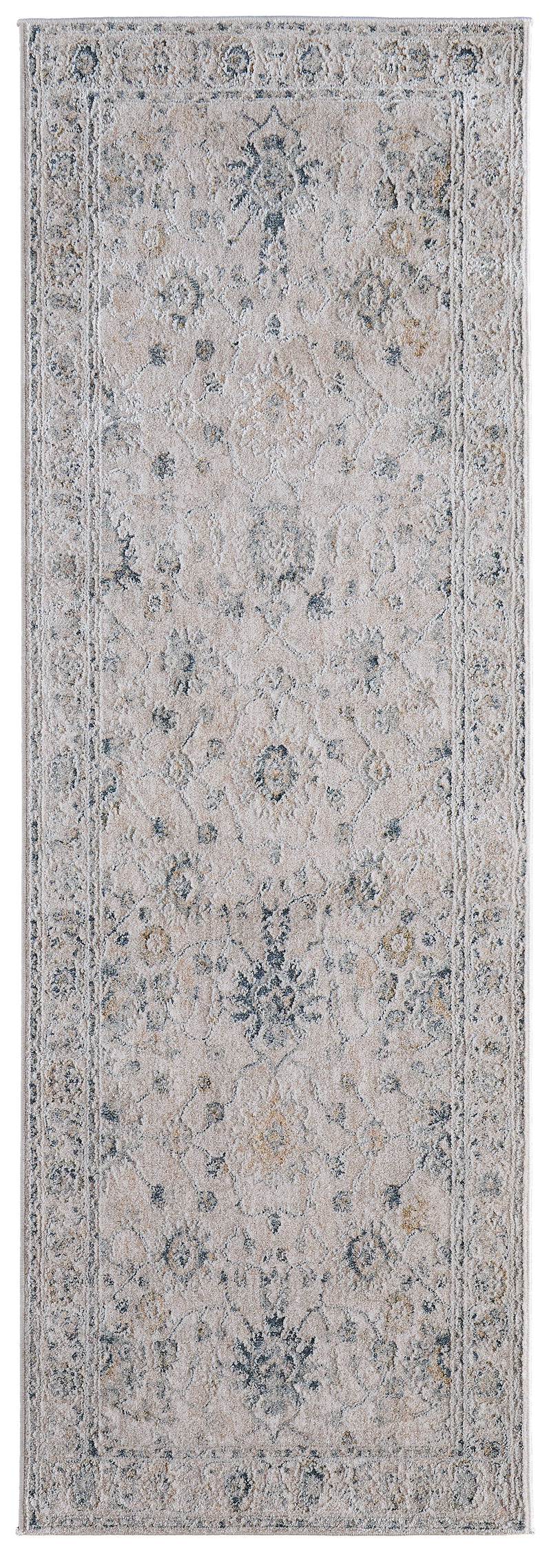 Pasha Transitional Floral & Botanical, Ivory/Taupe/Blue