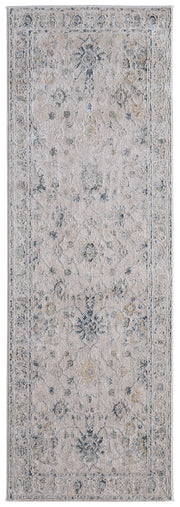 Pasha Transitional Floral & Botanical, Ivory/Taupe/Blue
