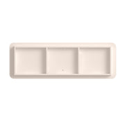 6 Drawer Dresser for Bedroom, 46.5' Wide Modern Large Chest of Drawers with Handle Free & Ripple Design,Wooden Clothes Storage Organizer for Closet, Nursery, Living Room, Apartment,warm Off-White