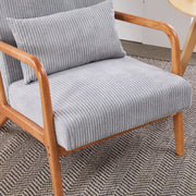 Accent Arm Chair With Pillow Upholstered