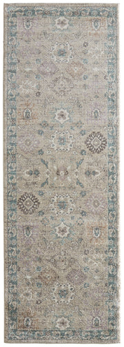 Dartmouth Transitional Floral & Botanical, Gray/Blue/Taupe