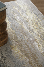 Aura Modern Abstract, Gold/Gray/Ivory