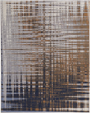 Clio Modern Abstract, Blue/Orange/Gray