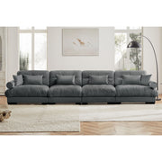 Super Comfort Oversized Modular Sectional Sofa, Deep Seat Convertible L Shaped Couch