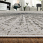 Micah Modern Abstract, Ivory/Gray/Blue