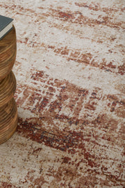 Pearson Modern Abstract, Ivory/Red/Tan