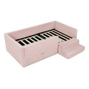 Safe Kids Bed With Guardrails And Storage