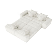 Modern Oversized Diy Combination Modular Sectional Sofa With Pillows