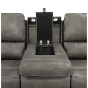 Boyce Charcoal 2-piece Triple Power Reclining Sofa Set