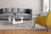 Prasad Modern Abstract, Gray/Ivory