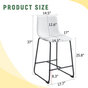 Retro Bar Chairs, Comfortable Stools (Set of 2)