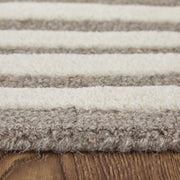 Kimball Transitional Abstract, Taupe/Ivory