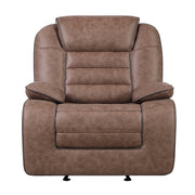 LUCIUS BROWN 3PC CONSOLE RECLINING LOVESEAT-SOFA AND RECLINER