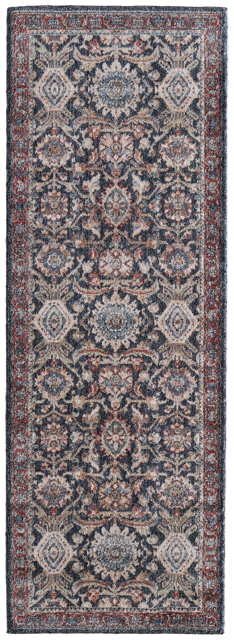 Pearson Traditional Medallion, Blue/Red/Ivory