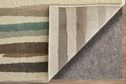 Eden Modern Abstract, Ivory/Brown/Blue