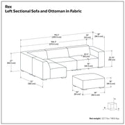 Rex - Handcrafted Sectional Sofa And Ottoman