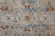 Pasha Transitional Distressed, Ivory/Blue/Tan