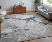 Astra Transitional Abstract, Gray/Ivory