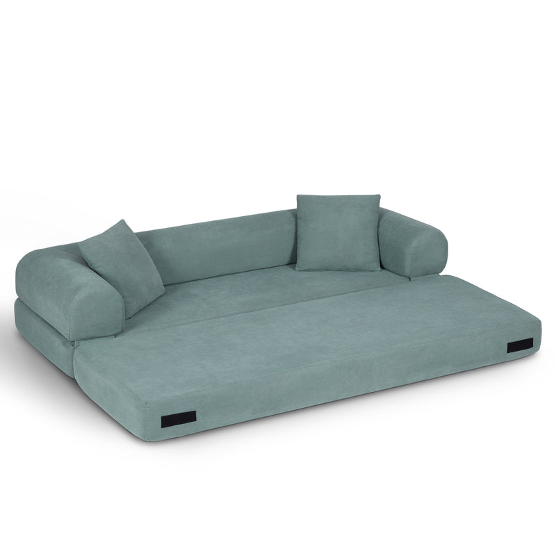 Convertible Sofa Bed Couch,80 Inch Boneless Couches for Living Room,Folding Sleeper Sofa Bed Queen with Storage,Corduroy Flod Out Couch Compressed Couch in a Box