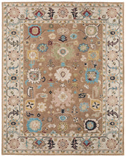 Springfield Traditional Floral & Botanical, Tan/Ivory/Blue