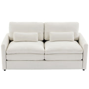 Cozy Upholstered Cushion Loveseat Sofa For Living Room