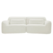 Modern Curved Sofa with High-Density Fully Compressed Sponge and Chaise Lounge, 2-Piece Set, Fully Assembled Right Hand Facing, Perfect for Living Room, Lounge