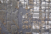Waldor Modern Abstract, Gray/Silver/Taupe