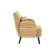 Modern style two-seater sofa with ultra-comfortable armrests, armrest pillows, and storage pockets, deep-seated two-seater sofa, comfortable modern sofa for bedroom, small spaces, apartments, and offi