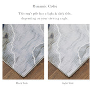 Gaspar Modern Abstract, Taupe/Gray/Blue