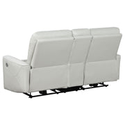 Amberly Dove Grey 3-piece Power Reclining Sofa Set