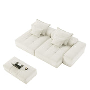 Modern Oversized Diy Combination Modular Sectional Sofa With Pillows