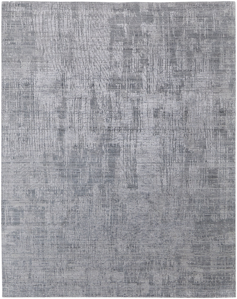 Eastfield Modern Abstract, Blue/Silver