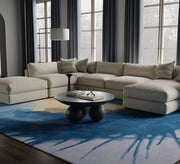 Kawai Modern Abstract, Blue/Gold/Gray
