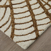 Wallace Modern Ikat, White/Brown