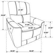 Amberly Dove Grey 3-piece Power Reclining Sofa Set