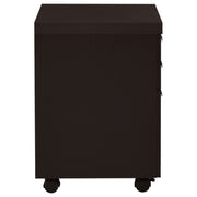 3 Drawer File Cabinetб Compact Office Storage For Home - Brown