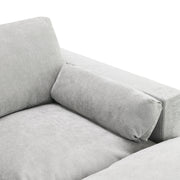 Modular Sectional With Storage Pockets, 5 Seat U Shaped Couch Set With Pillows, Free Combination Modern Cloud Sofa With 2 Movable Ottoman