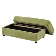 Modern Style Armchair Chaise Lounge Sofa Couch With Movable Storage Ottoman, USB Ports, Cup Holders, Phone Holder, Side Pockets