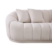 Maximilian - Modern Japandi Style Tight Back Boucle Couches