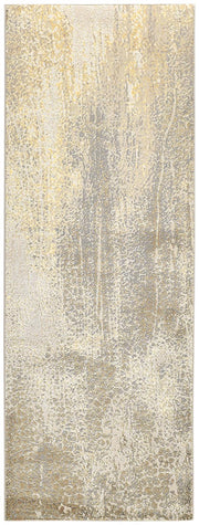 Aura Modern Abstract, Ivory/Gray/Gold