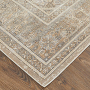 Celene Traditional Medallion, Tan/Brown/Ivory