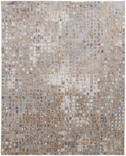 Laina Transitional Geometric, Tan/Ivory/Blue