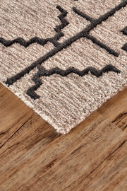 Enzo Transitional Geometric, Black/Taupe/Gray