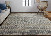 Palomar Transitional Abstract, Tan/Taupe