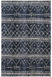 Colton Modern Geometric, Blue/Ivory