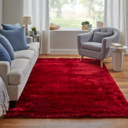Indochine Modern Solid, Red/Purple