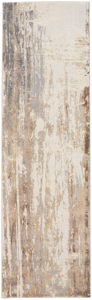 Parker Transitional Abstract, Tan/Ivory/Gray